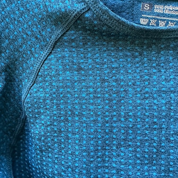 PRETTY LITTLE THING NWOT Blue Leggings W/Matching Long Sleeve Crop Size S - Picture 11 of 15